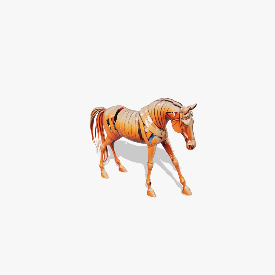 Steampunk Copper Horse model pack